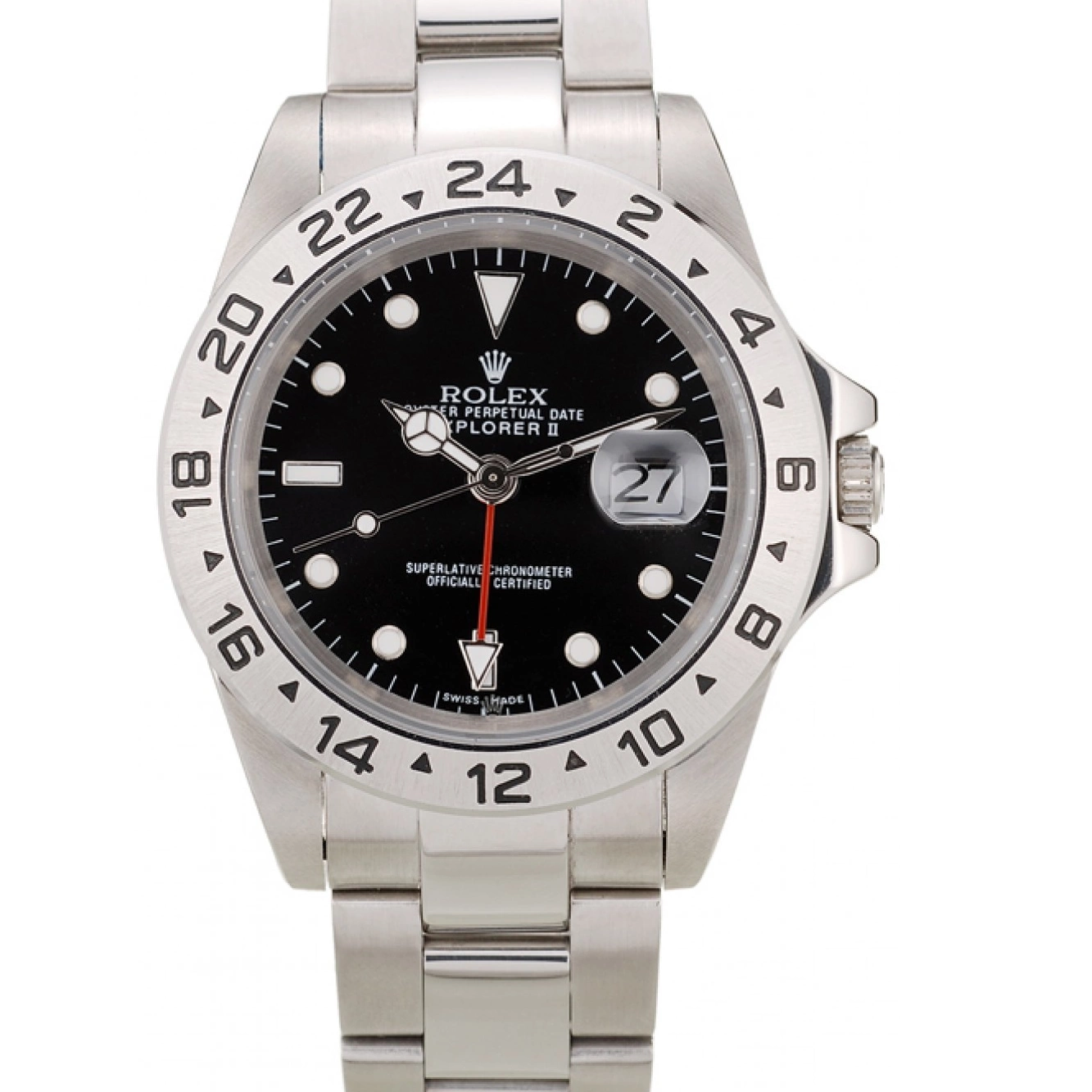 Aaa replica watch Dial Bezel Rolex Explorer Stainless Black Steel 0822